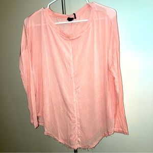 5/$20 Urban Outfitters Out From Under distressed oversized pink long sleeve S